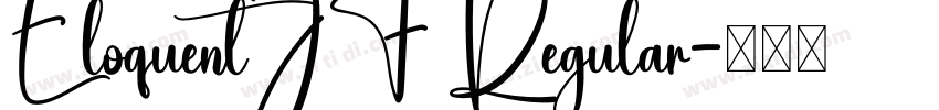 EloquentJF Regular字体转换
